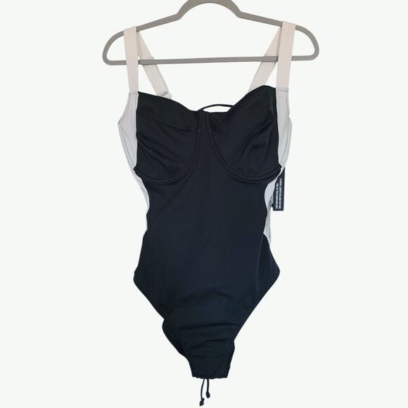 TA3 Lifty Contour One Piece Swimsuit Size XL Regular/Long-F/G Black/ White NWT - Picture 3 of 10